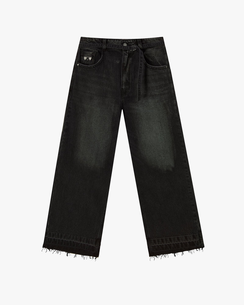 OLD BAGGY DENIM PANTS BLACK