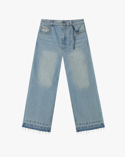 OLD BAGGY DENIM PANTS BLUE