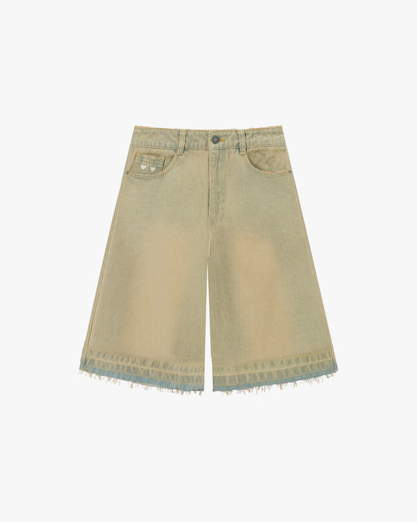 OLD BAGGY DENIM SHORTS SAND WASH