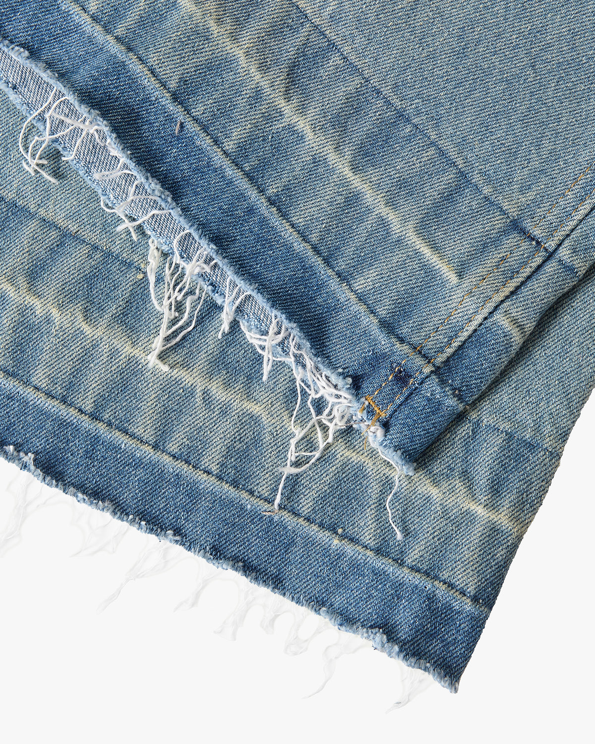 Old Baggy Denim Shorts Flower