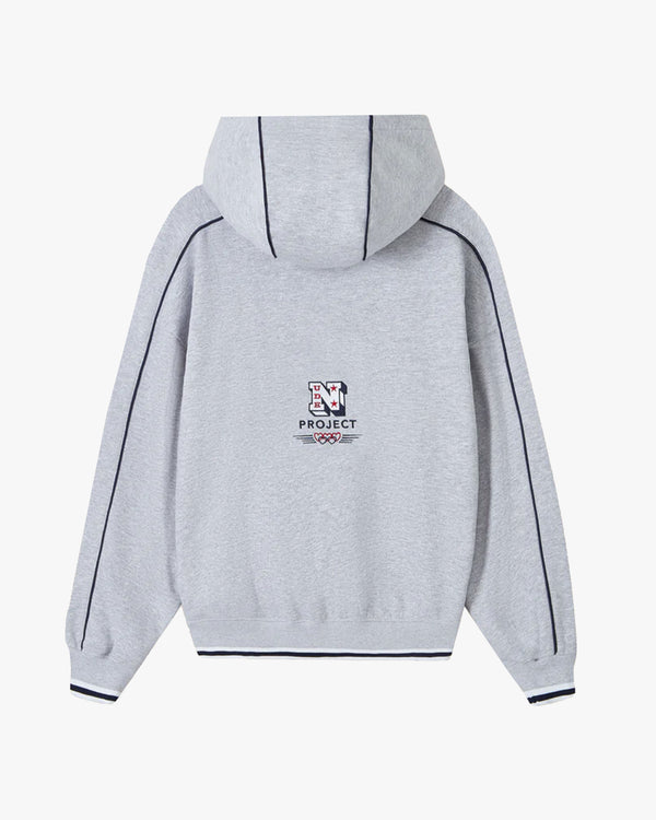 OLYMPIQUE HOODIE GREY MELANGE