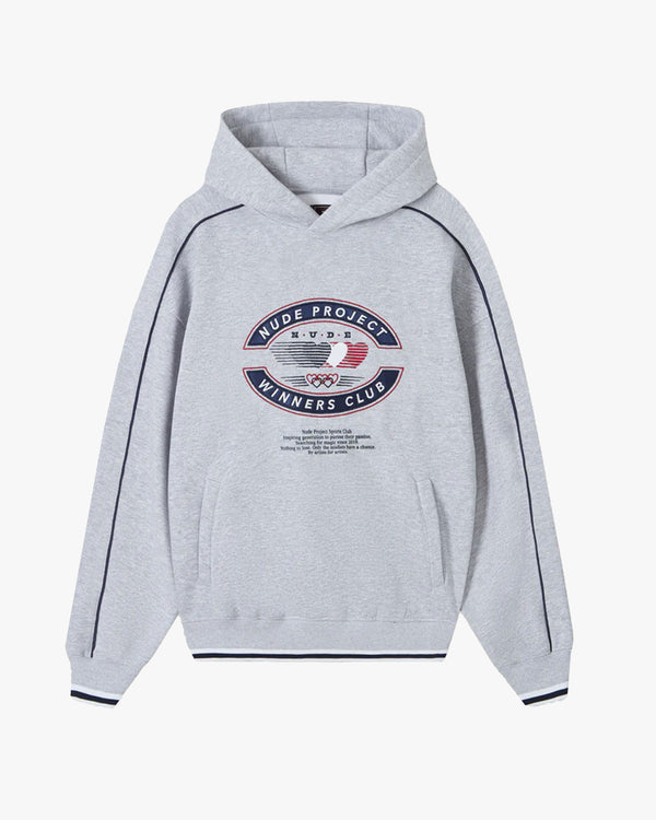 OLYMPIQUE HOODIE GREY MELANGE