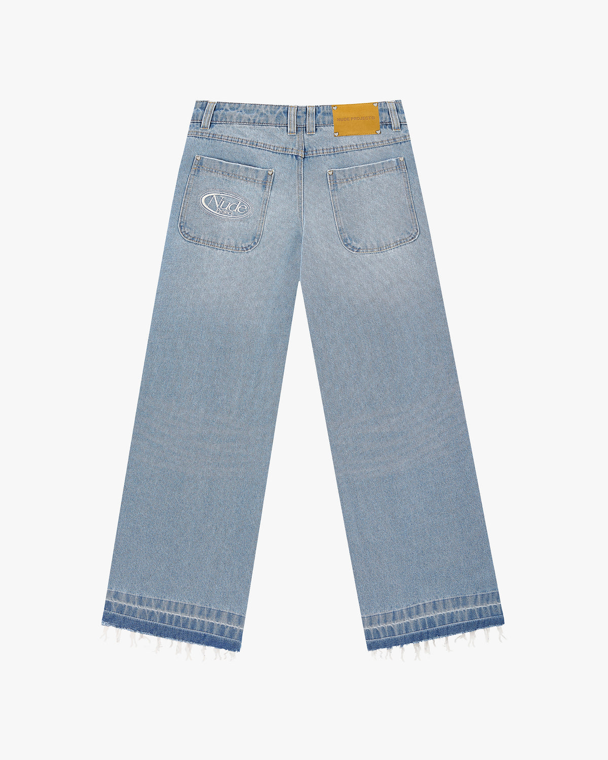 Old Baggy Denim Fantasy Jewel Flowers