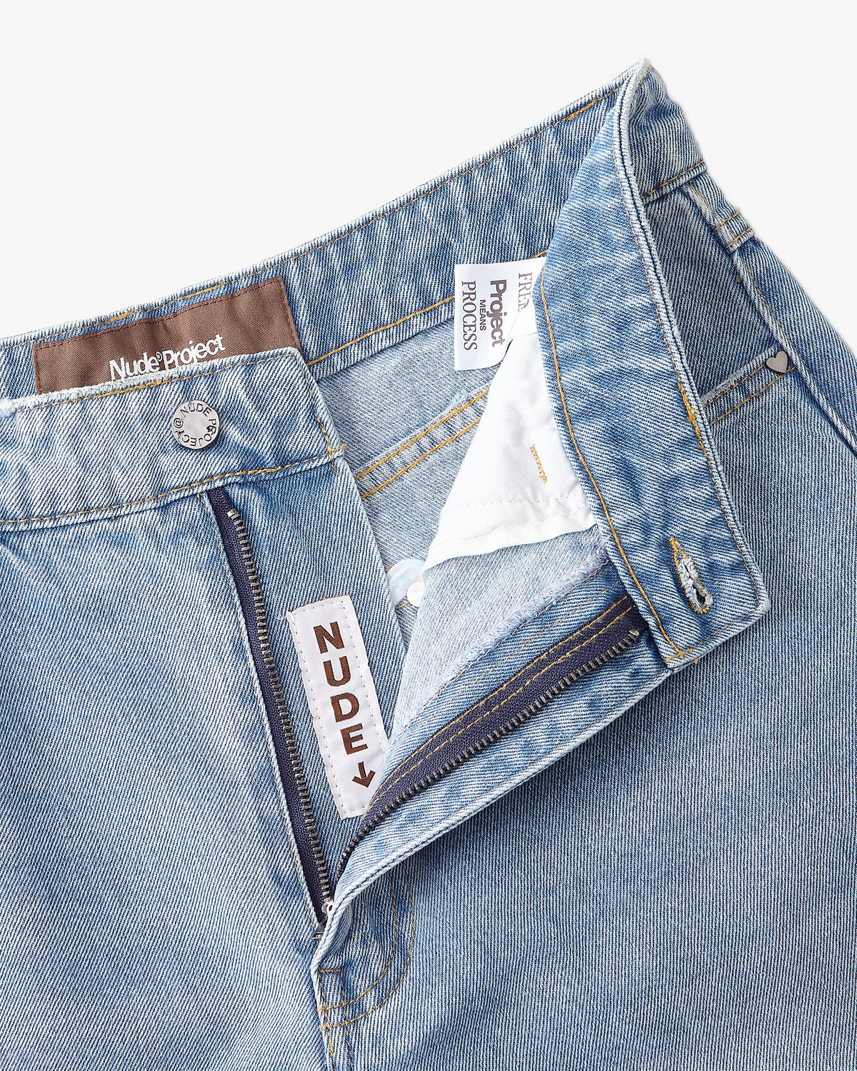 Old Baggy Denim Fantasy Jewel Flowers