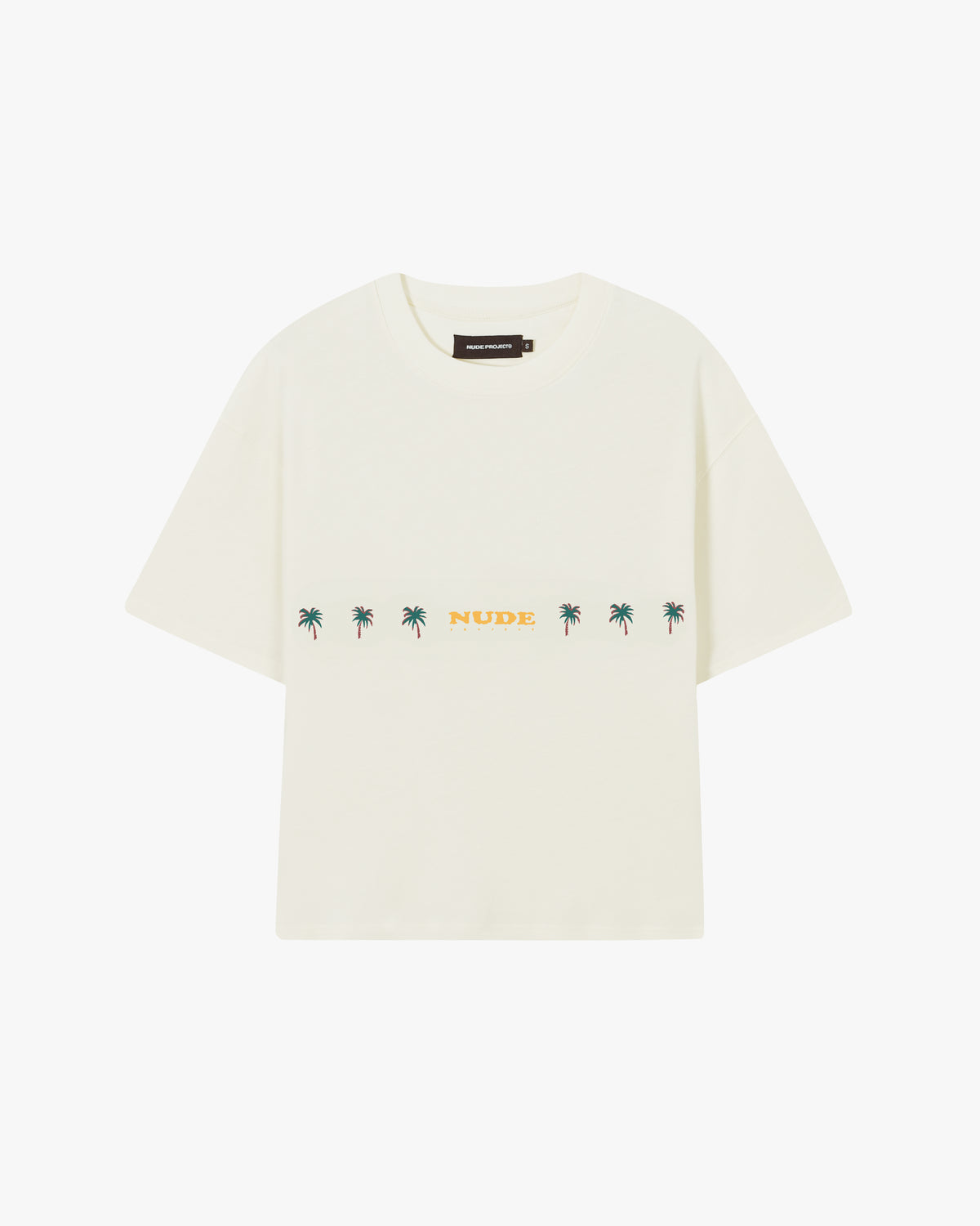 PALM BEACH CROPPED TEE MARSHMALLOW