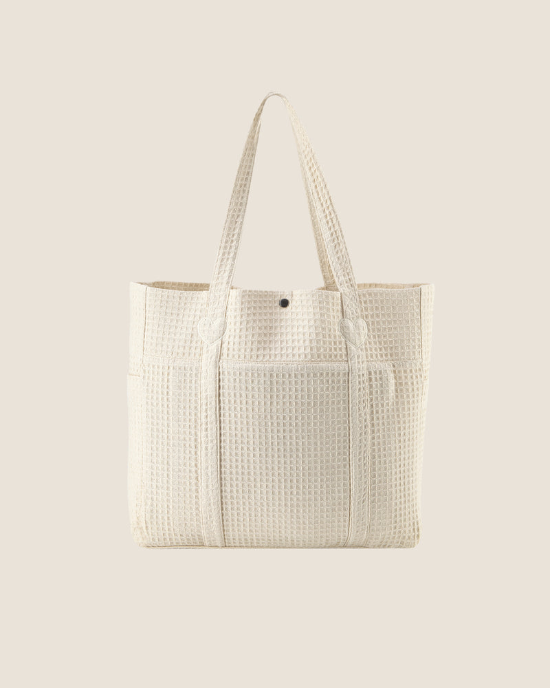 PATCH TOTE BAG OFF-WHITE