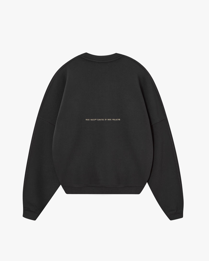 CREWNECK BOXY ASH RADIO