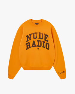 CREWNECK BOXY NARANJA RADIO