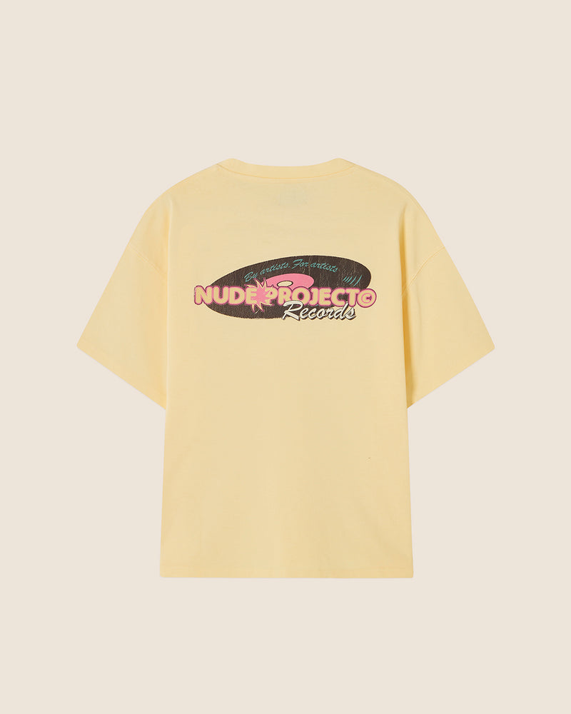 RECORDS TEE SOFT YELLOW