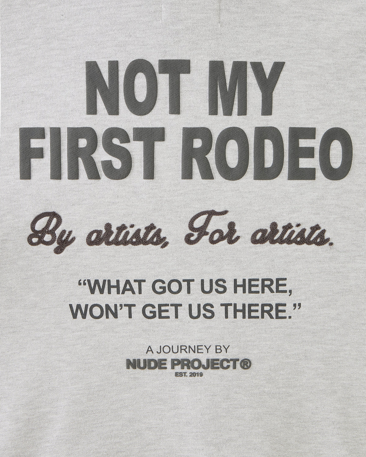 Rodeo Hoodie Grey Melange