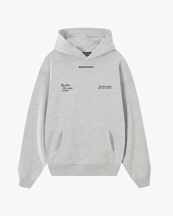 RODEO HOOD GREY MELANGE