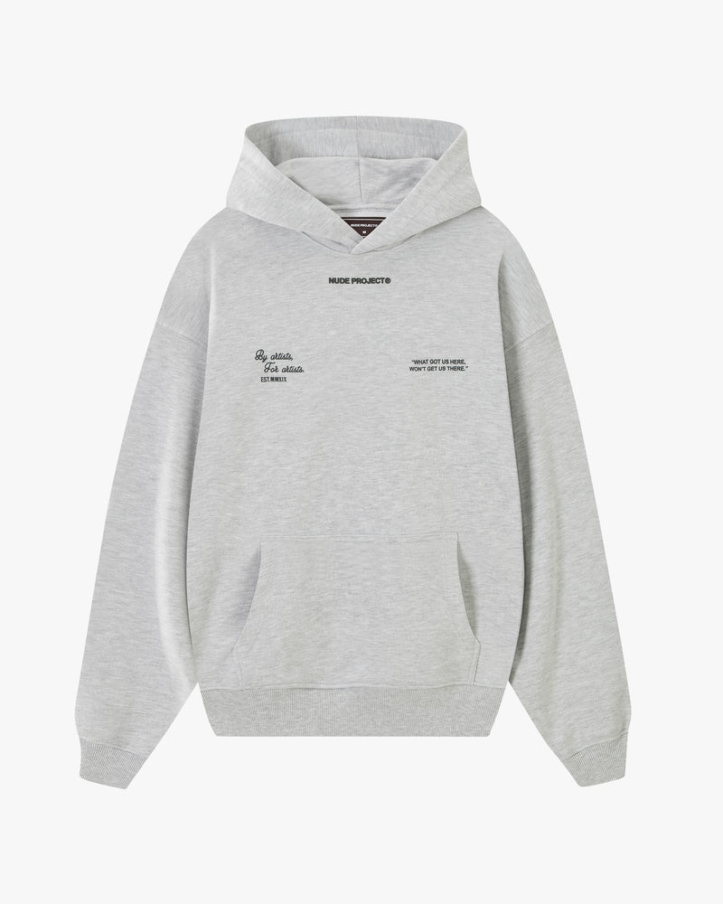 RODEO HOOD GREY MELANGE