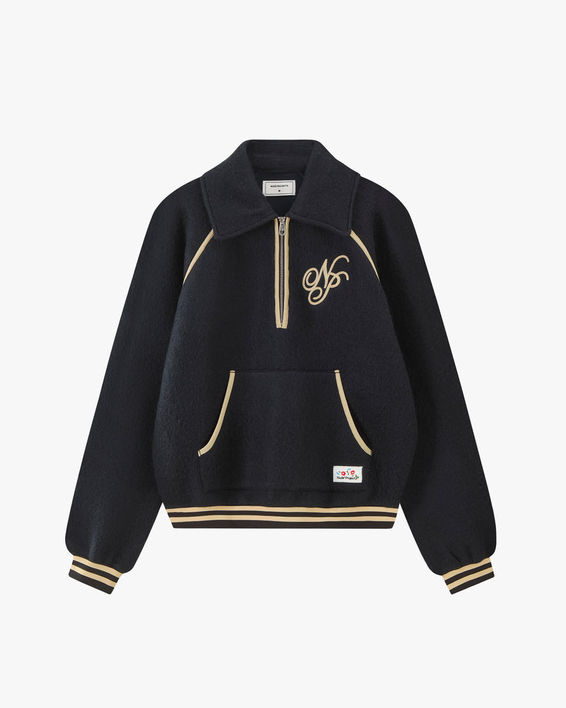 Teddy Quarter-Zip Polar Black