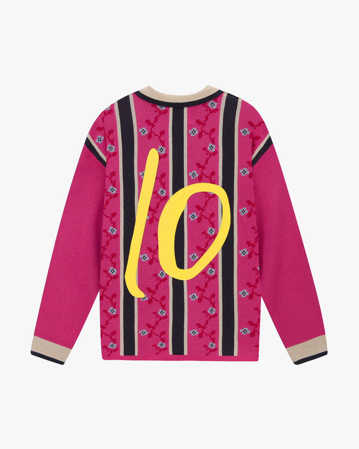 Rosel Football Polo Knit Pink