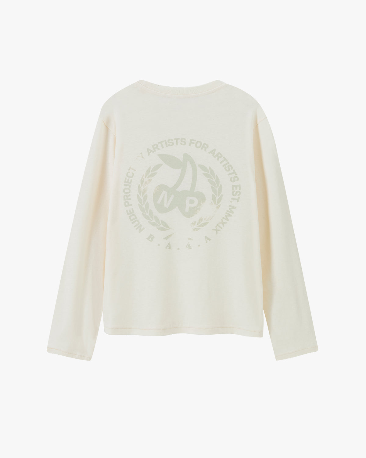 Camiseta Manga Larga Cerise Blanco Crema