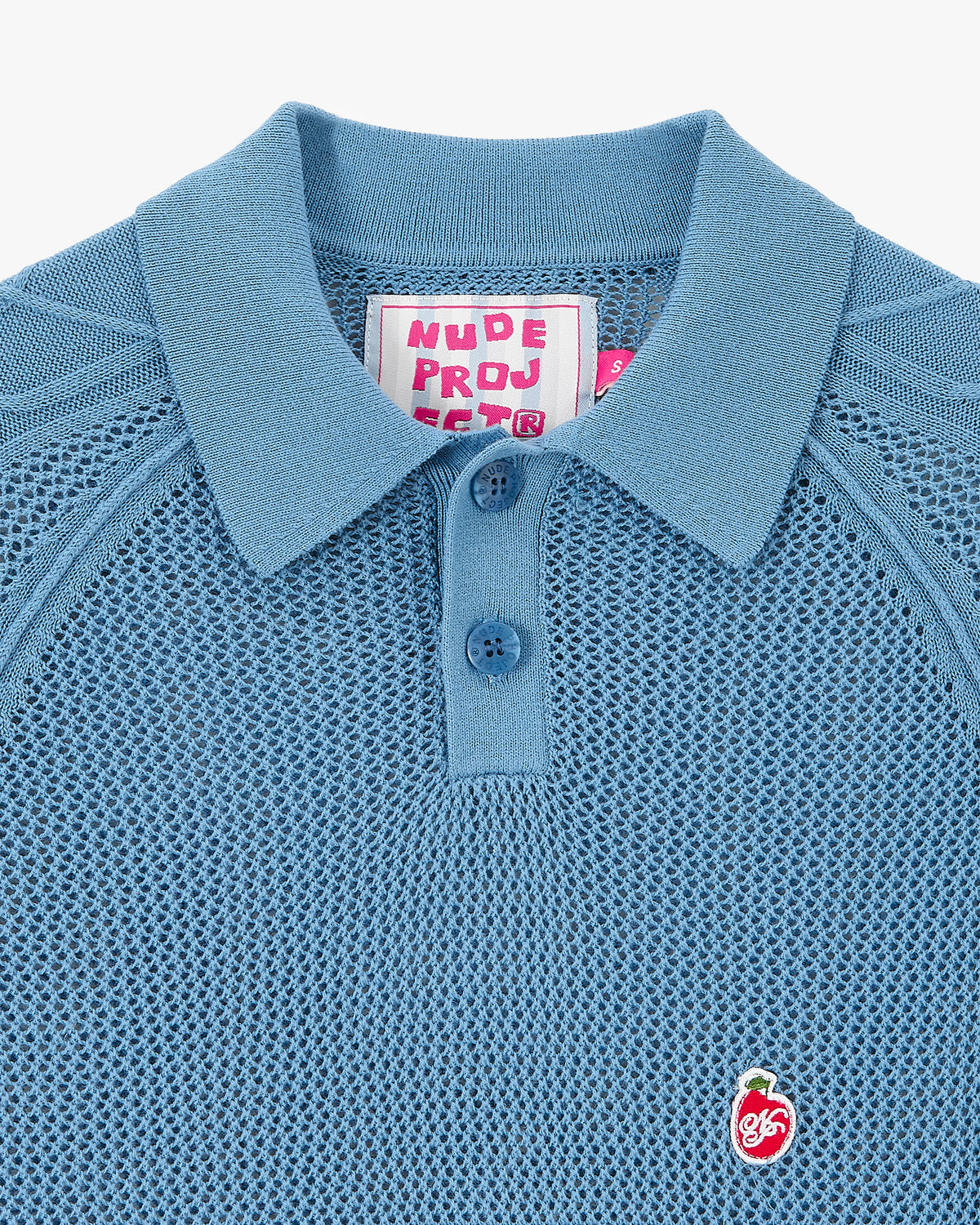 Raglan Knit Polo Blue