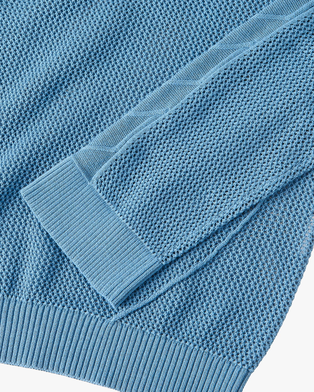 Raglan Knit Polo Blue