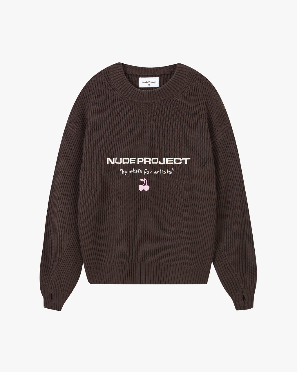 Wavy Knit Sweater Brown – Nude Project