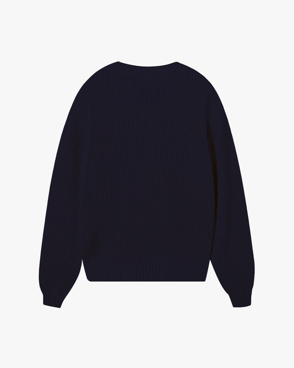 SCRIPT SWEATER NAVY