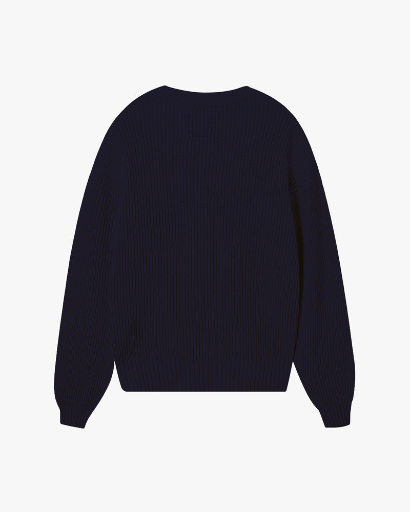 SCRIPT SWEATER NAVY