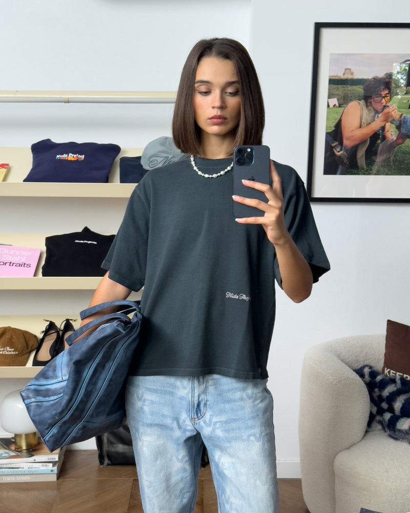 PERFECT BOXY TEE NAVY