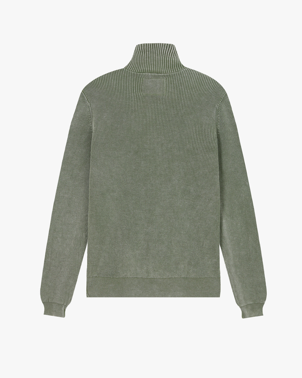 Shady Knit Zip-Up Cardigan Green