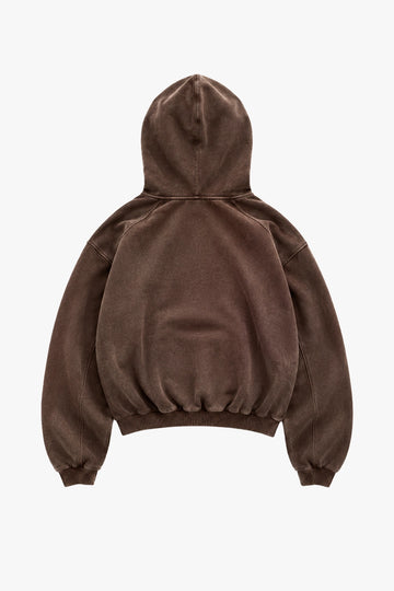 Solid Hoodie Brown