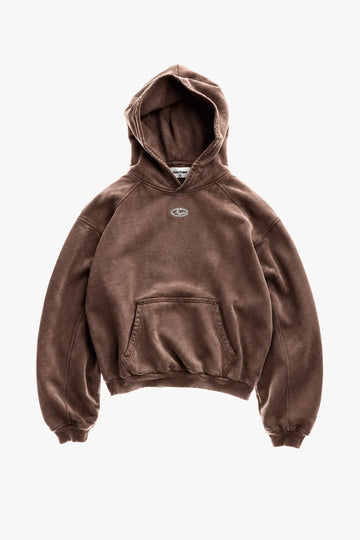 Solid Hoodie Brown