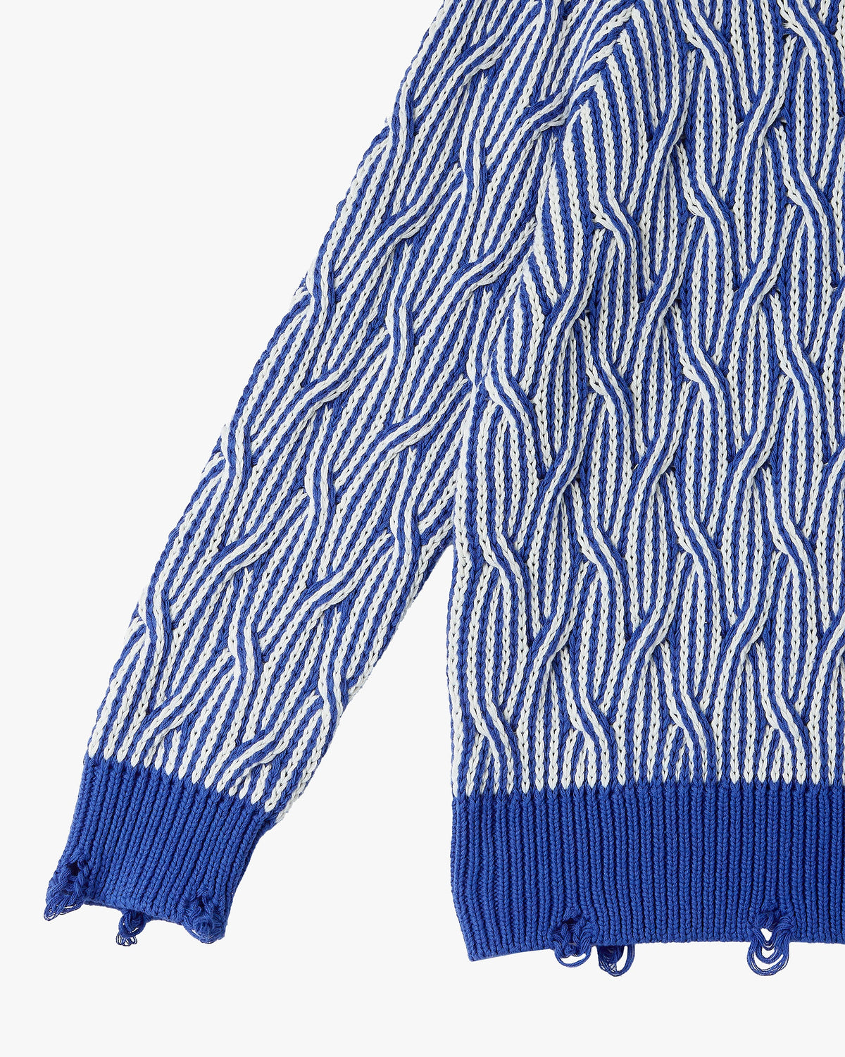 Sour Cable Knit Sweater Blue