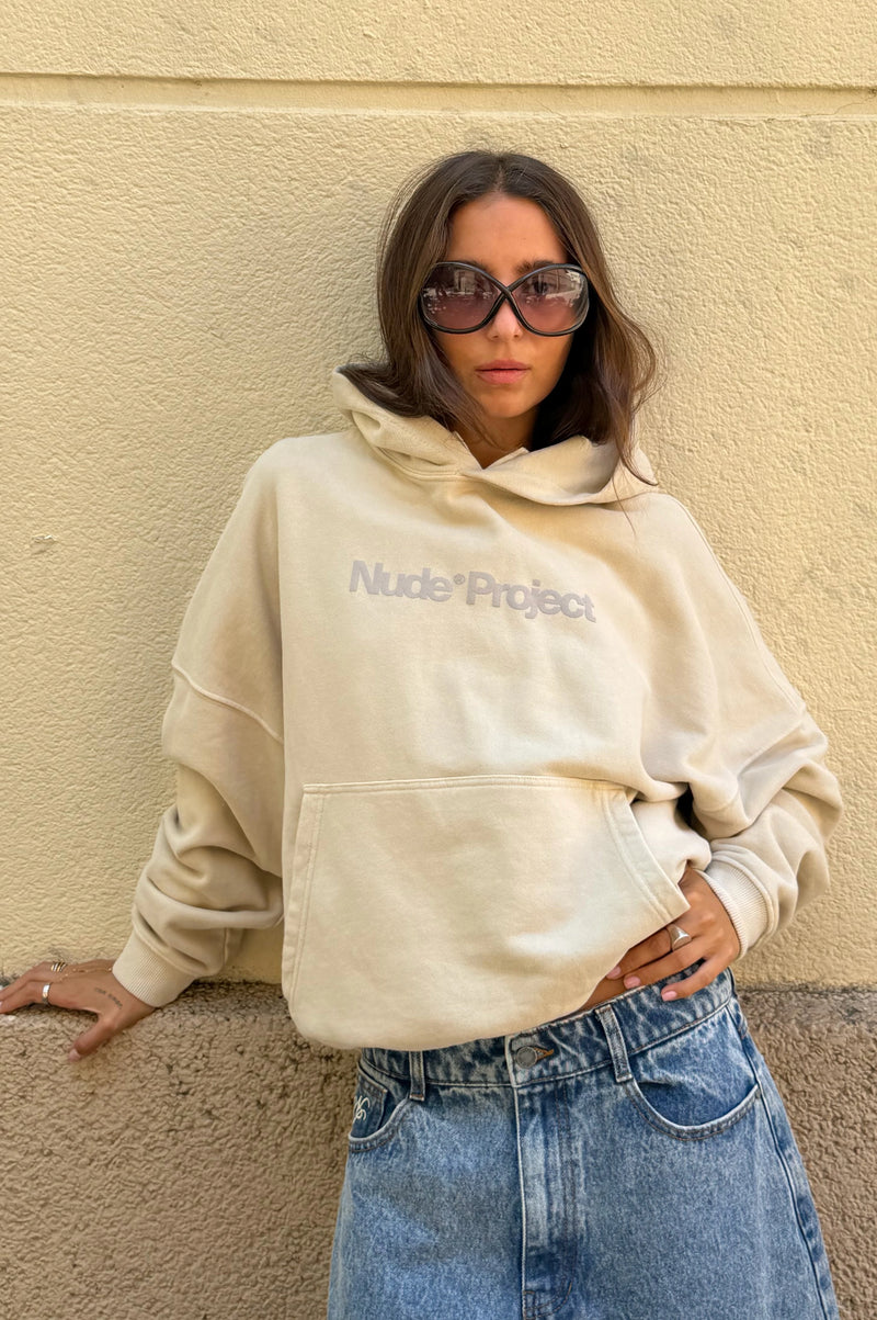 Box Logo Hoodie Ivory