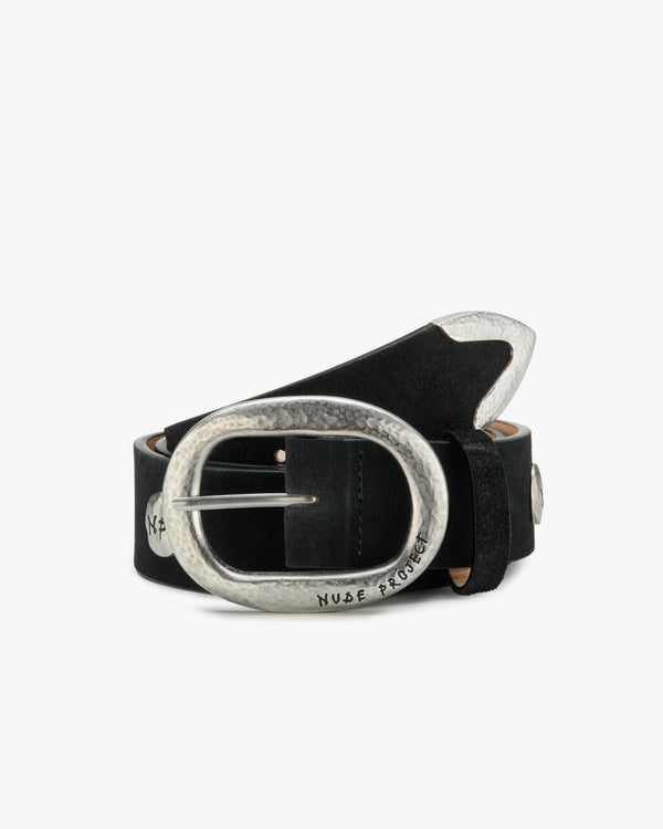 SUEDE BELT BLACK