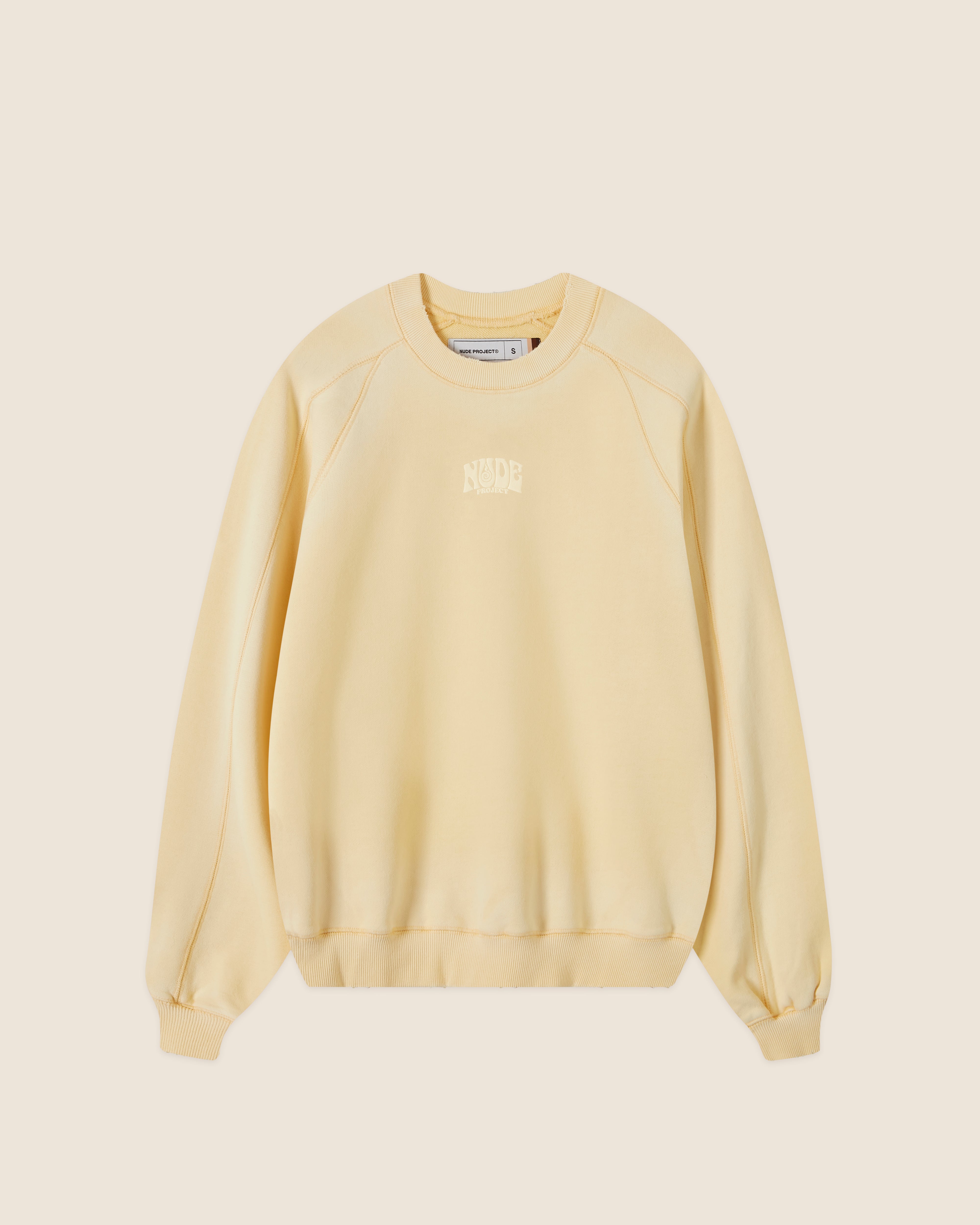 Light yellow online crewneck