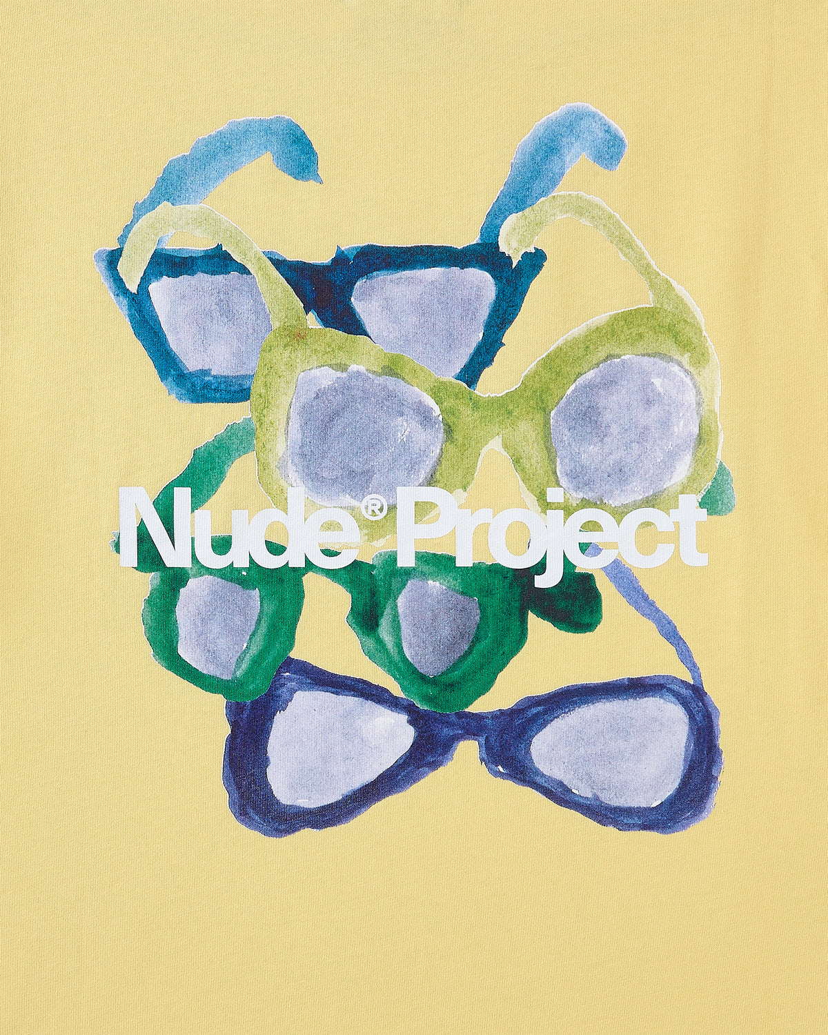 Sunglasses Tee Pale Yellow