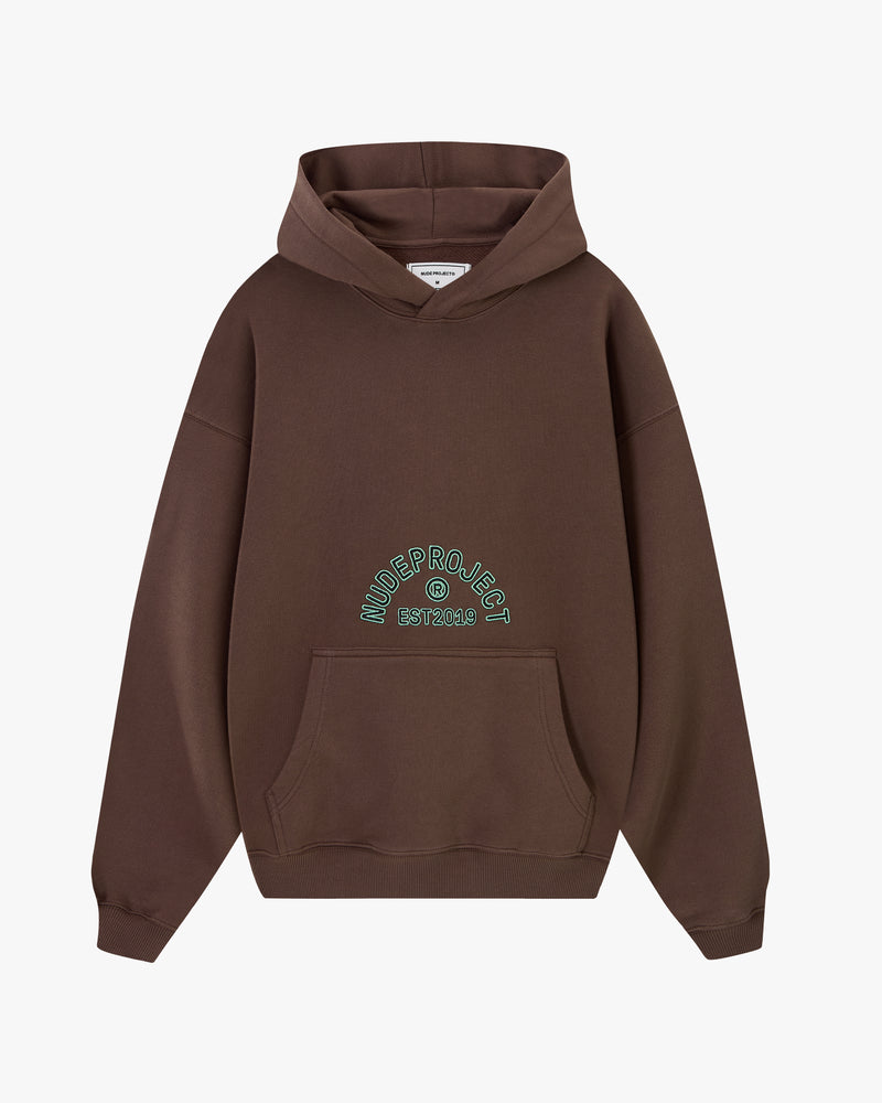 SWANS HOODIE BROWN