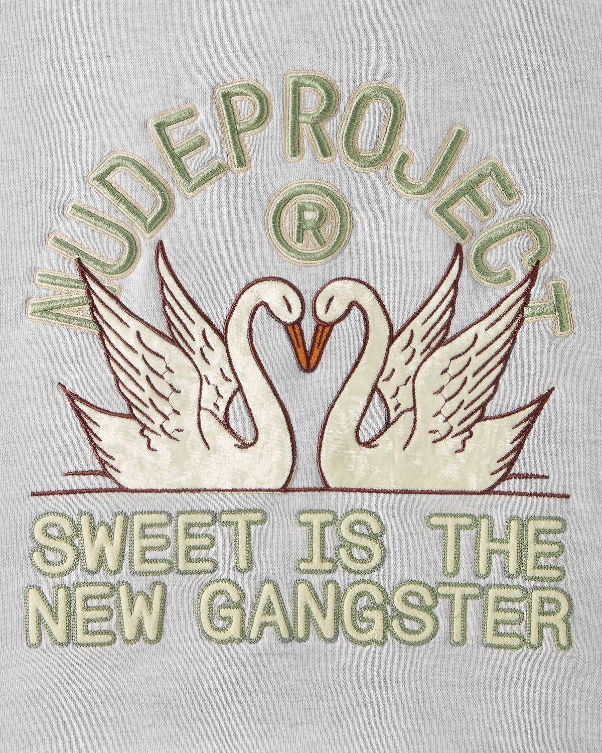 Swans Hoodie Grey Melange