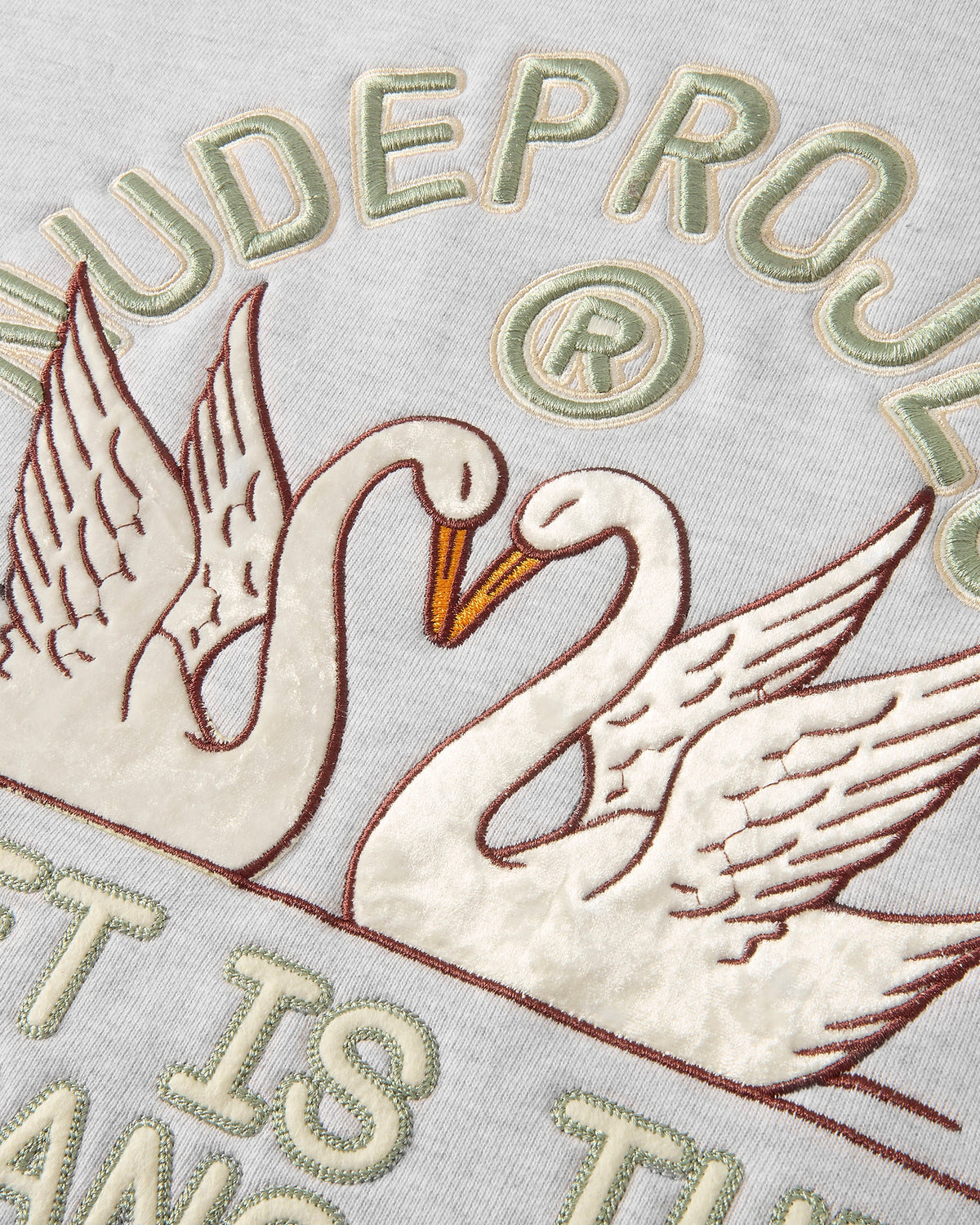 Swans Hoodie Grey Melange