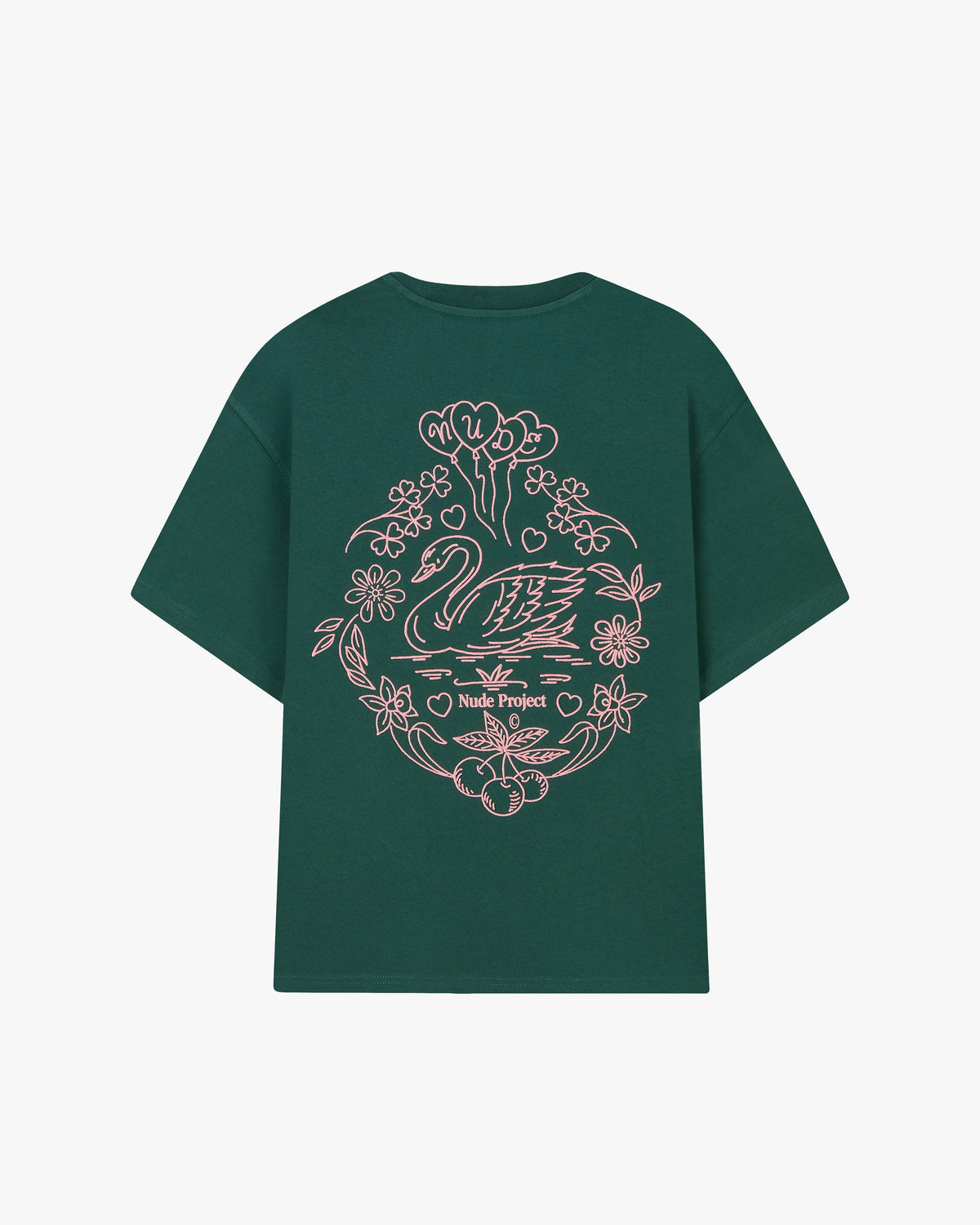 Swan Garden Tee Green