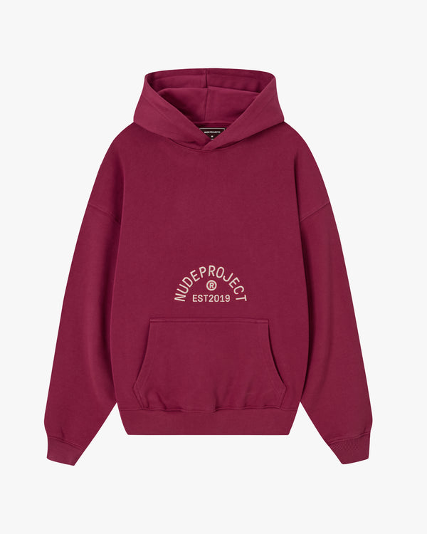 SWANS HOODIE BURGUNDY