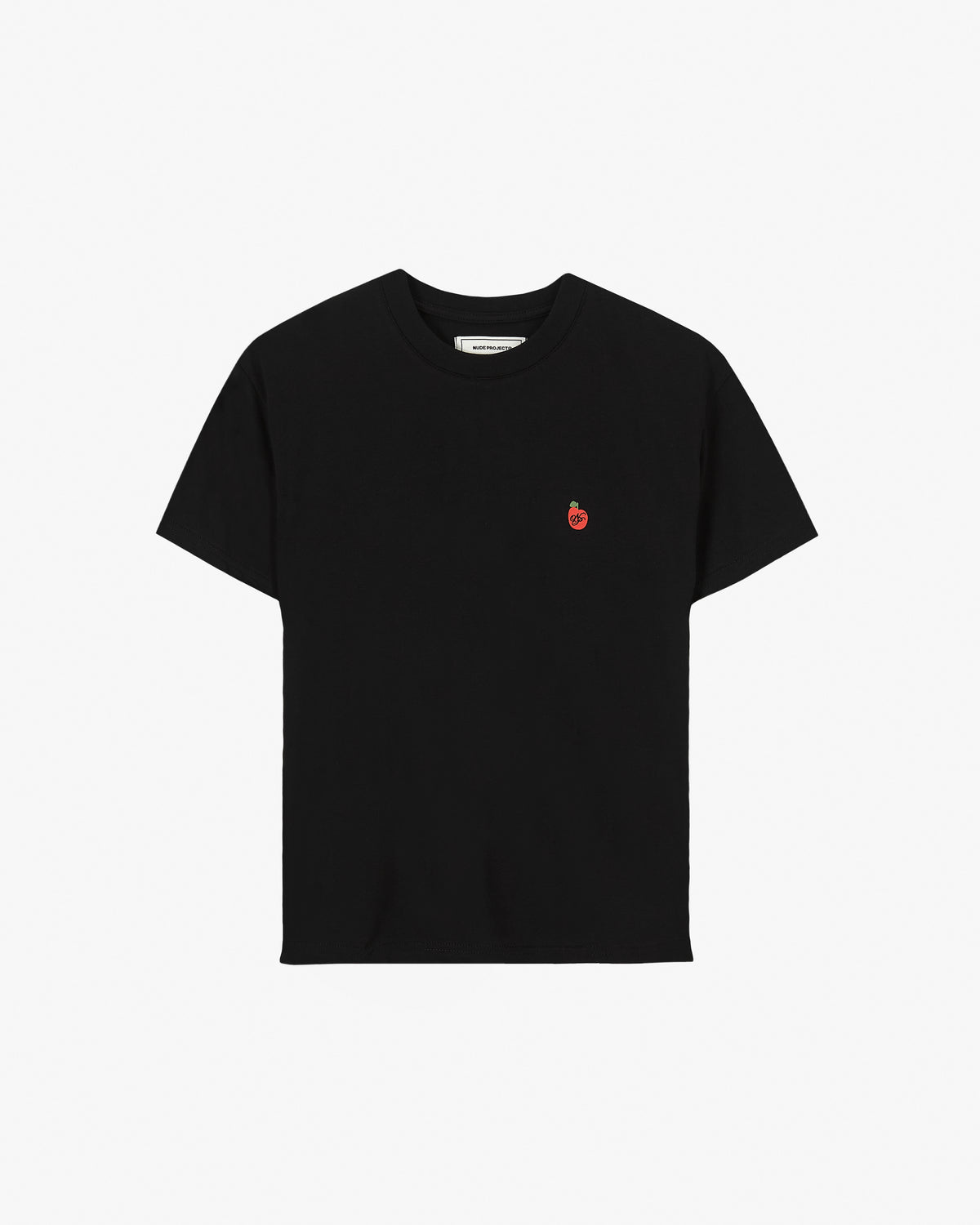 Apple Crew Slim Tee Black