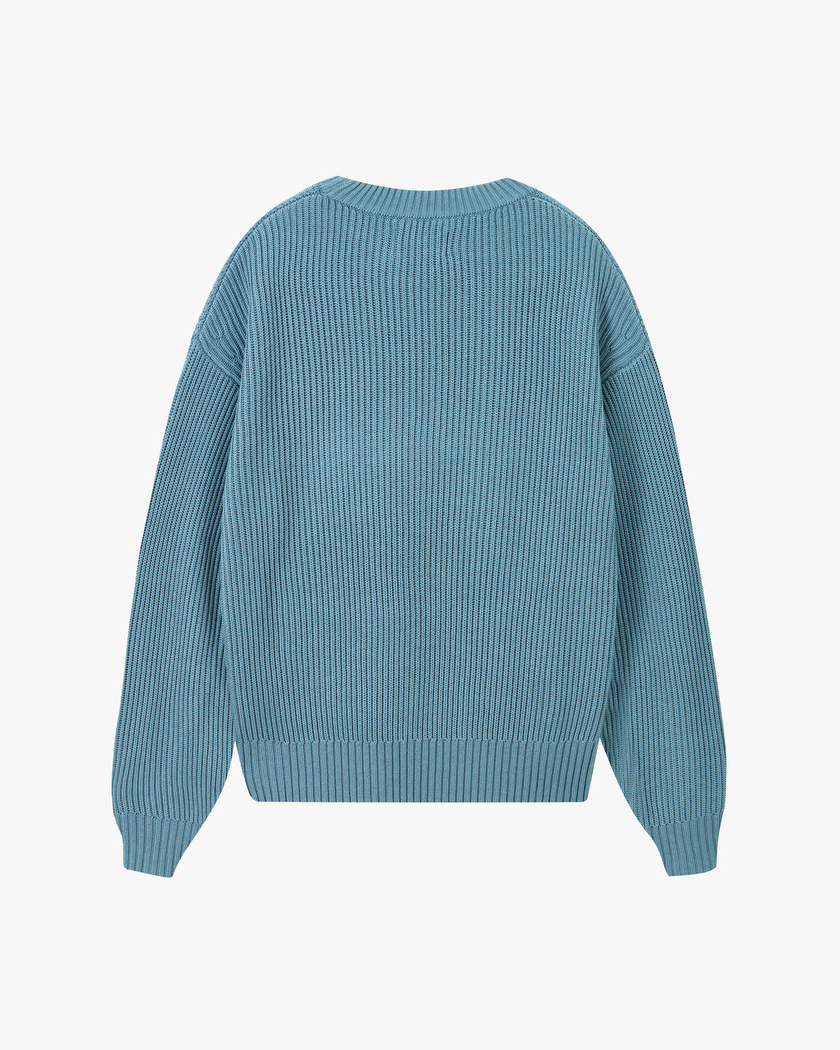 Wavy Knit Sweater Blue