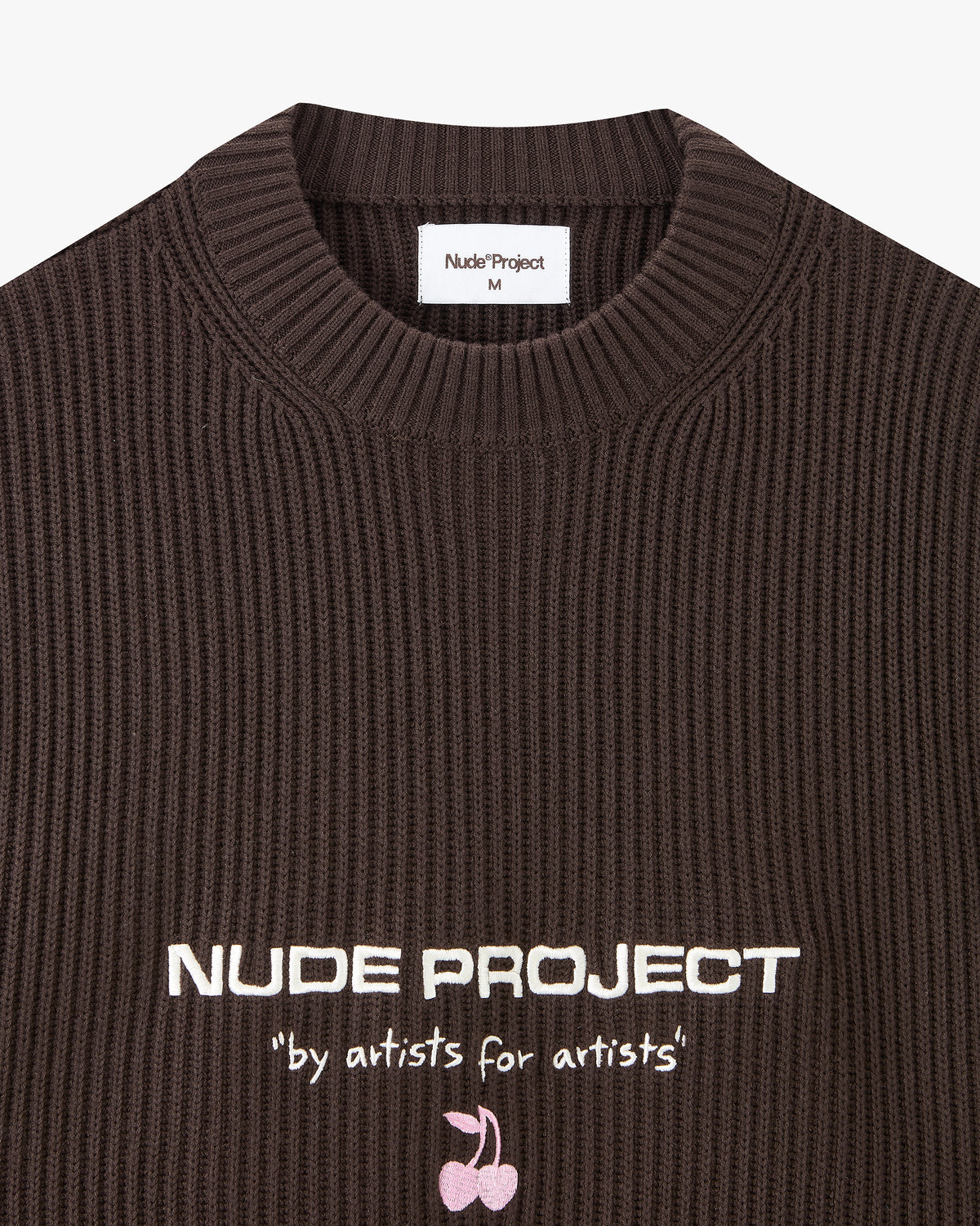 Wavy Knit Sweater Brown