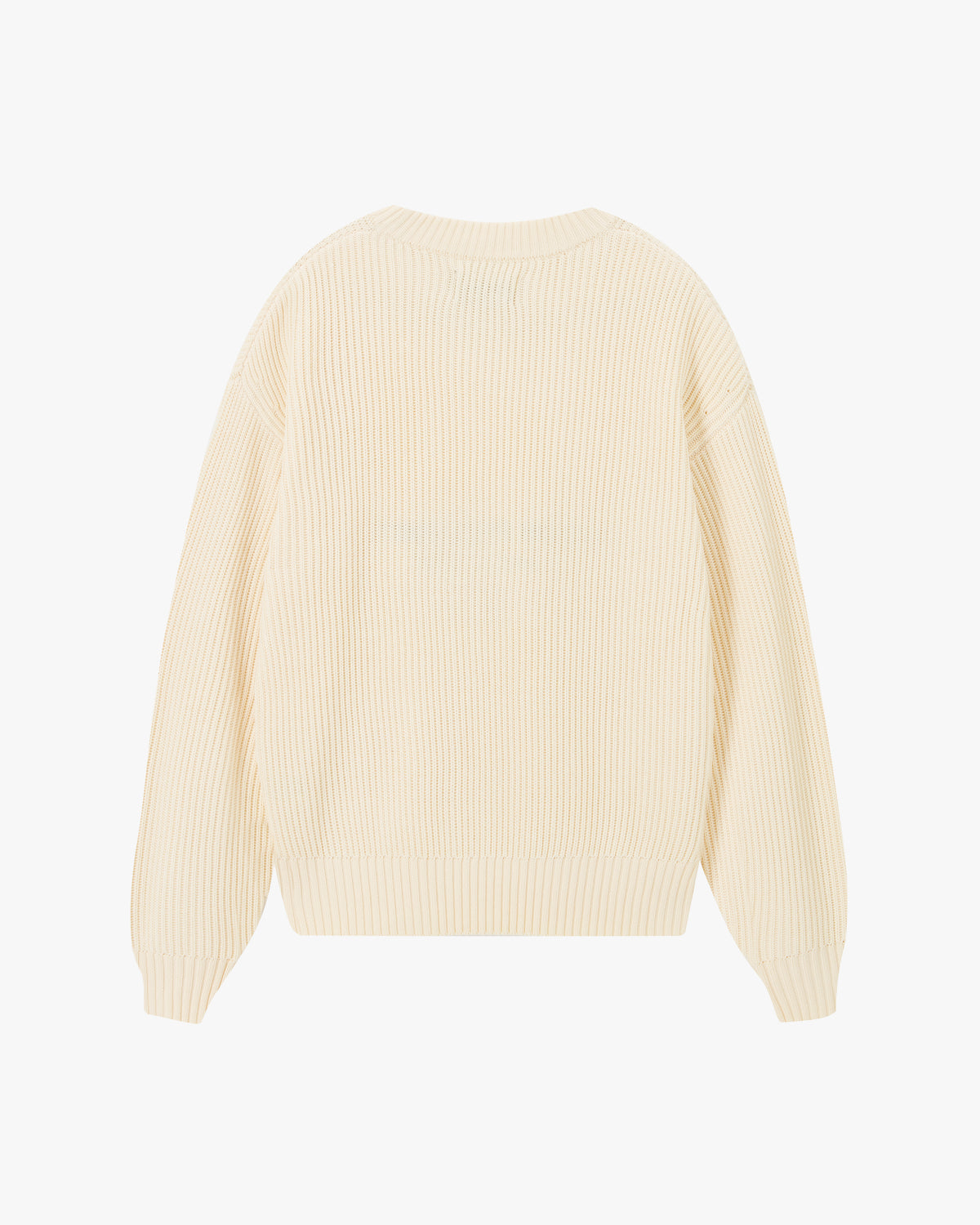 Wavy Knit Sweater Off-White