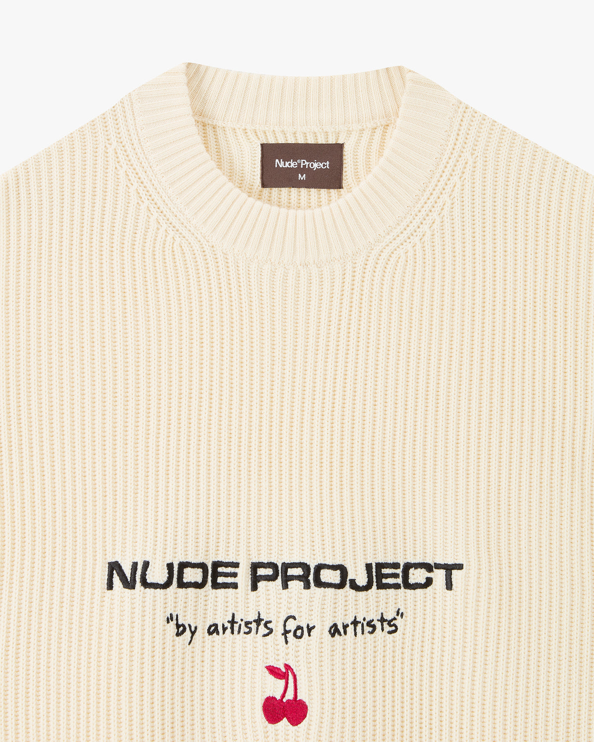 Wavy Knit Sweater Off-White