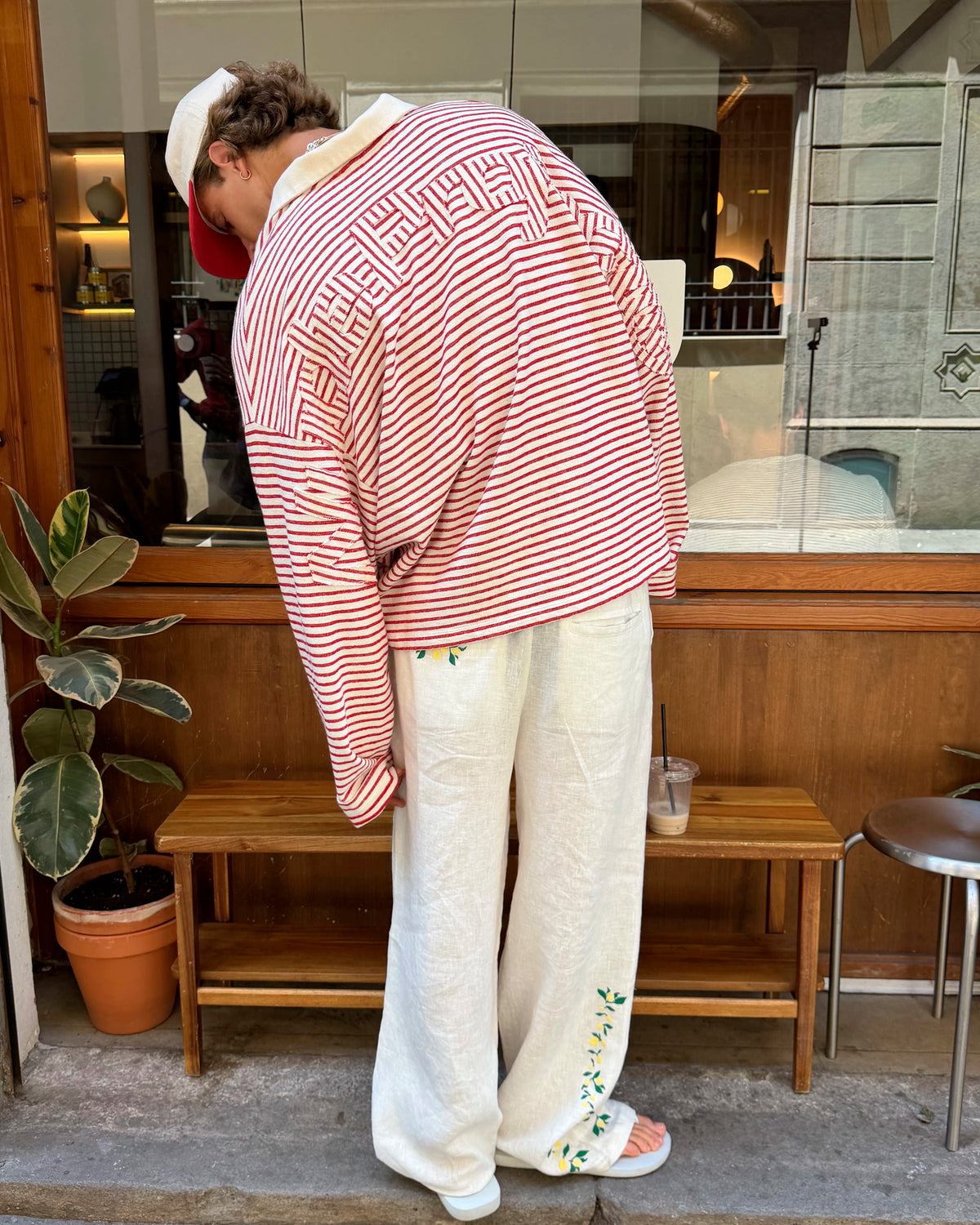 Faded Striped Polo