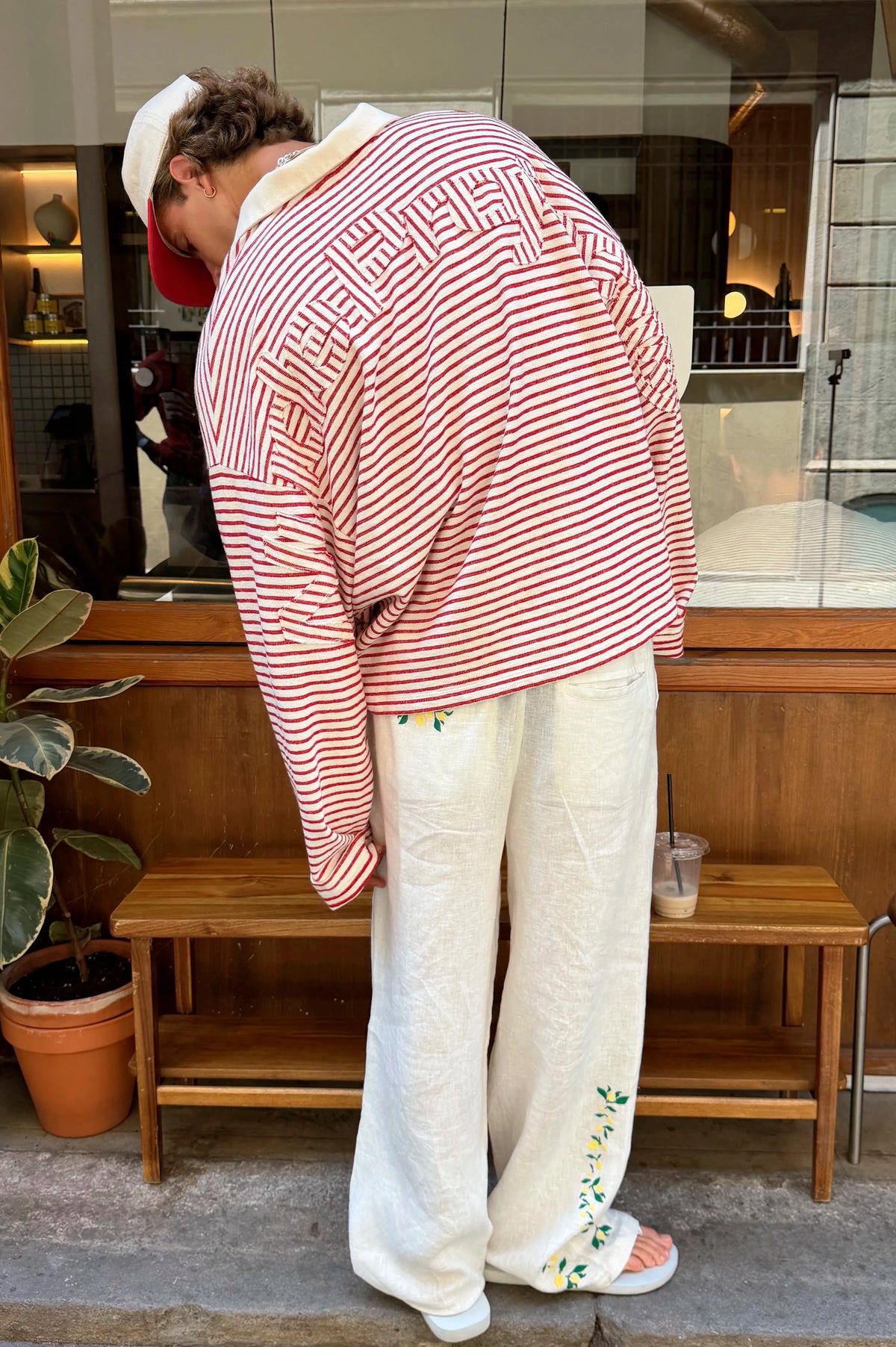 Faded Striped Polo