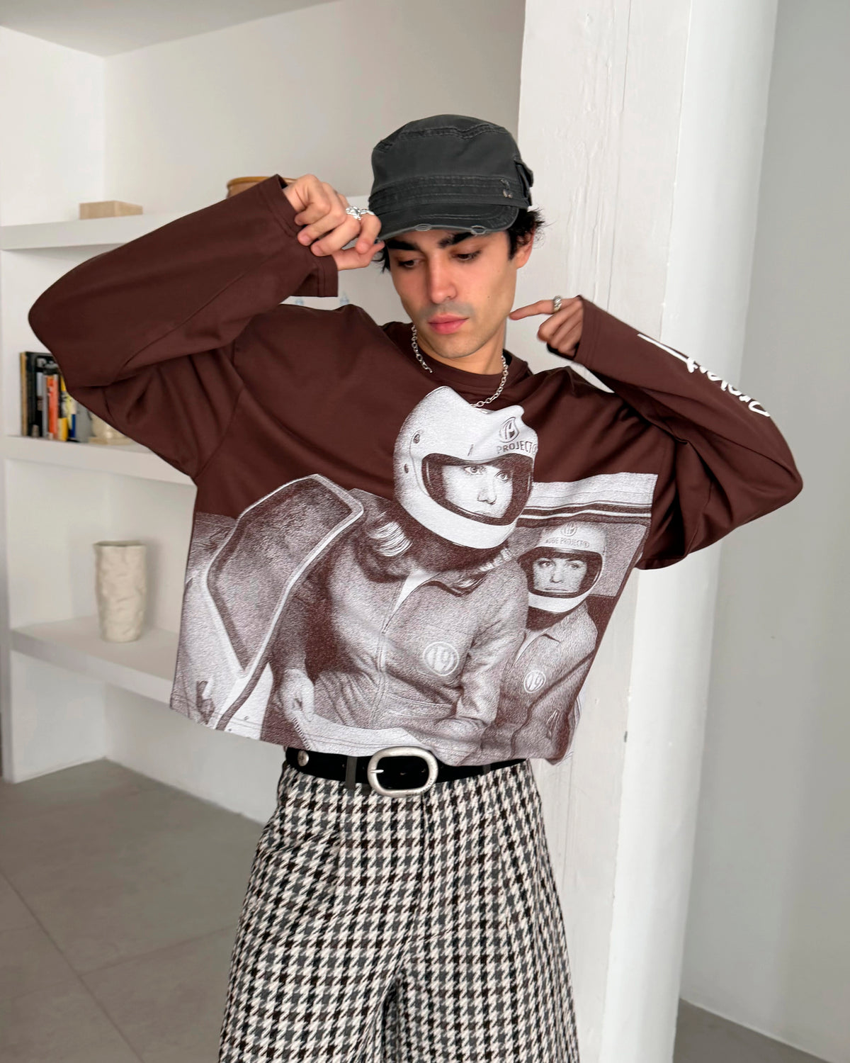 Rally Long-Sleeve Tee Brown