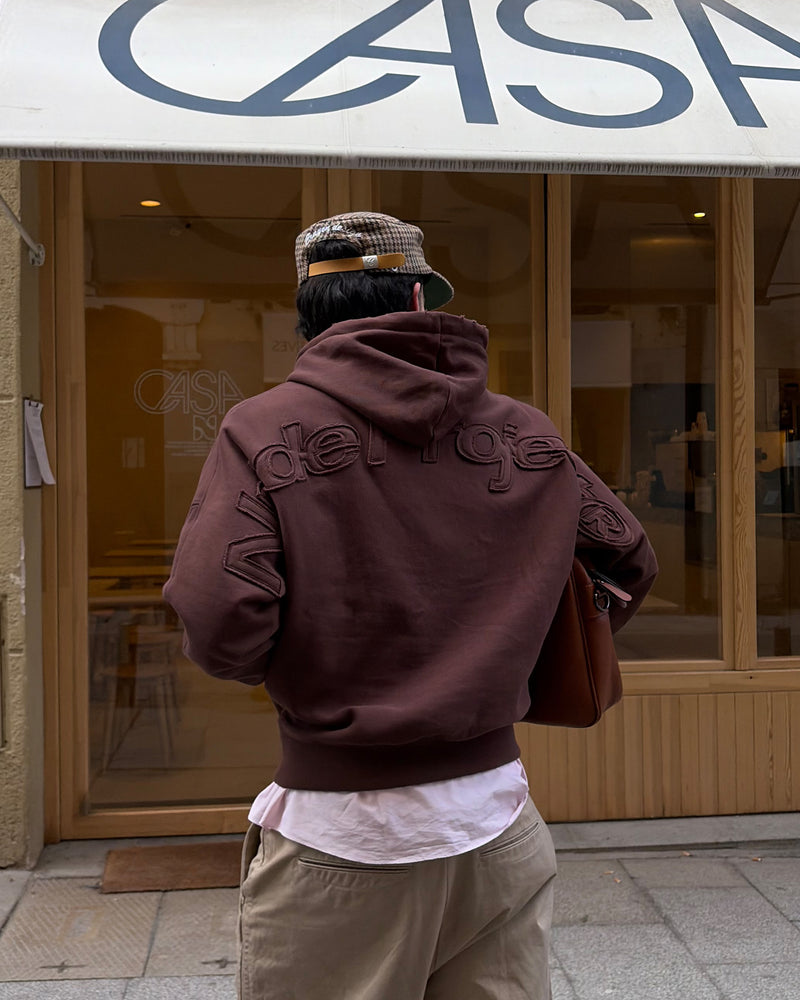 Marble Hoodie Brown