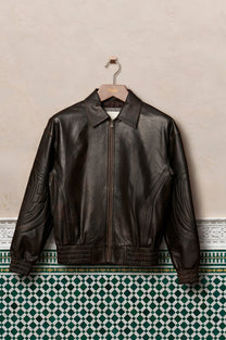 Iconic Leather Jacket Brown