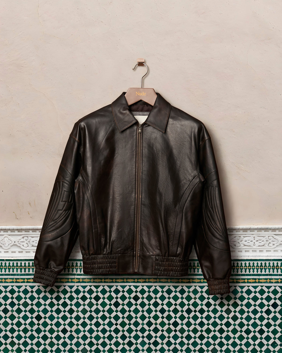 Iconic Leather Jacket Brown
