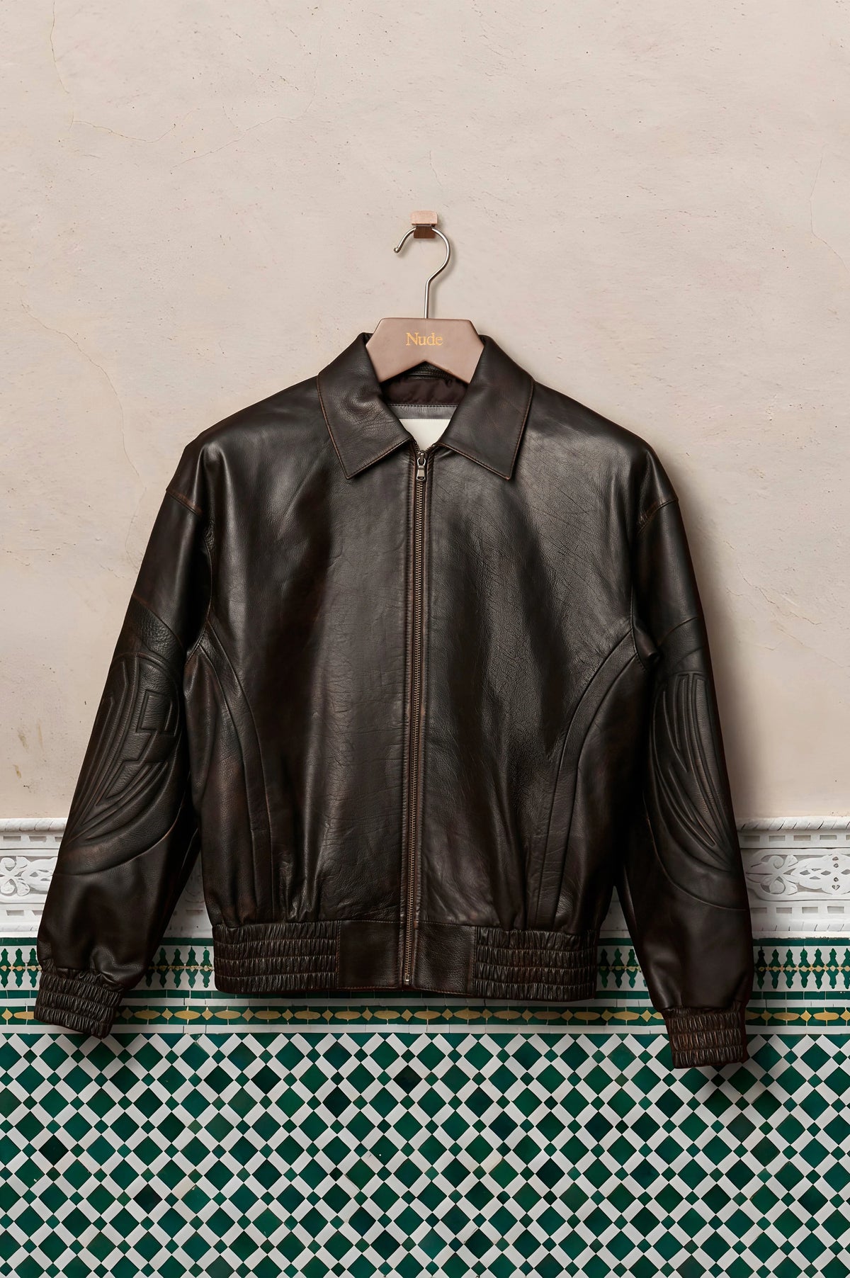Iconic Leather Jacket Brown